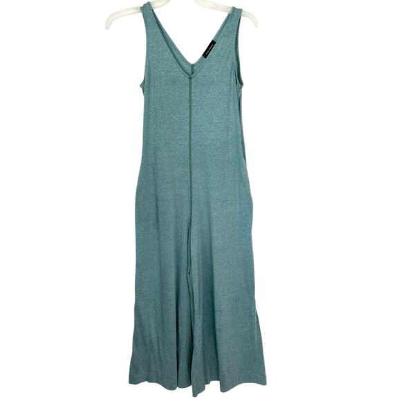 Rae Mode Wide Leg Jumpsuit Light Teal Sleeveless V-Neck Size S - Picture 1 of 9